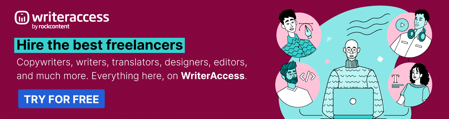 WriterAccess Rock Content - Hire the best freelancers