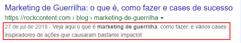 Exemplo de meta description