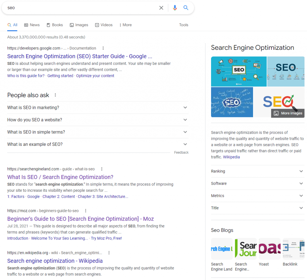 seo serp